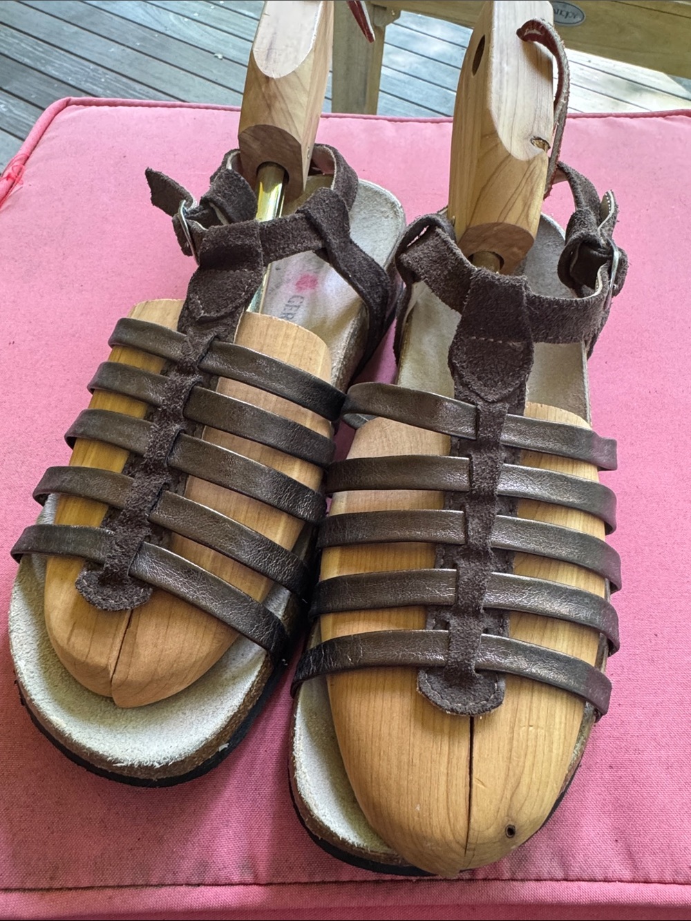 Haflinger Women’s brown leather sandals size 39
